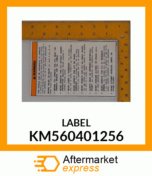 LABEL KM560401256