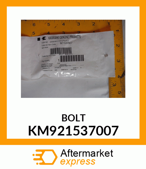 BOLT KM921537007