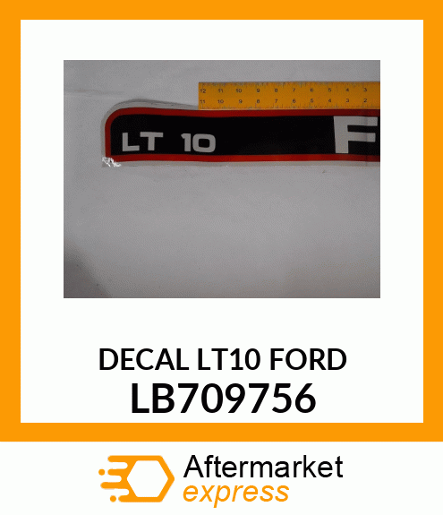 DECAL LT10 FORD LB709756