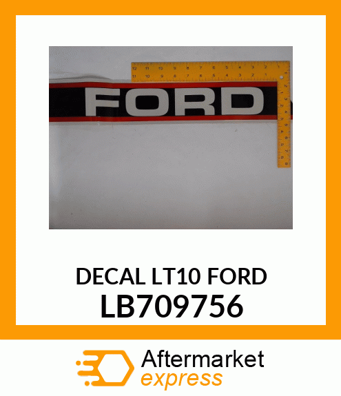 DECAL LT10 FORD LB709756