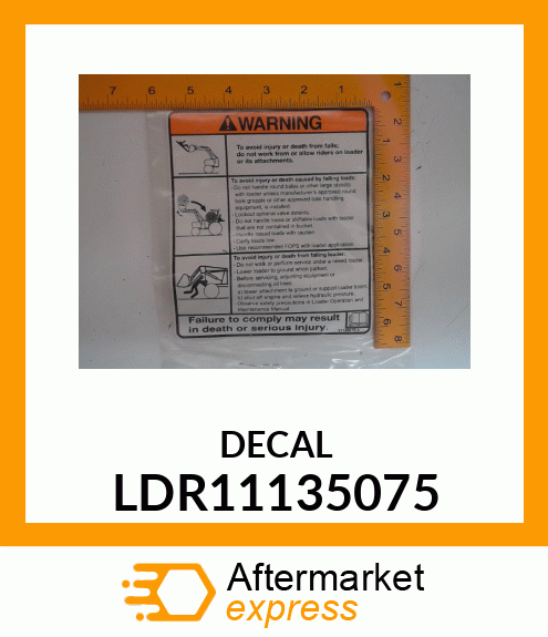 DECAL LDR11135075