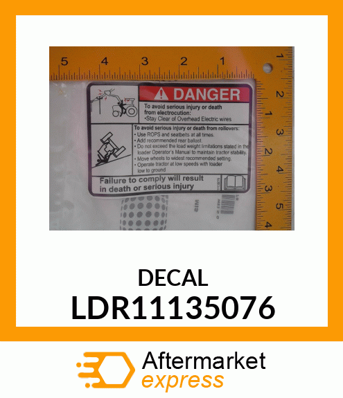 DECAL LDR11135076