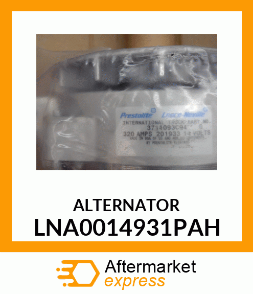 ALTERNATOR LNA0014931PAH