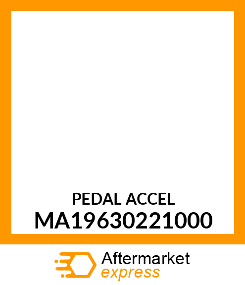 PEDAL ACCEL MA19630221000