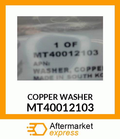 COPPER WASHER MT40012103