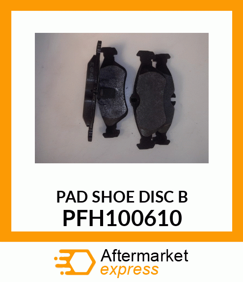 PAD SHOE DISC B PFH100610