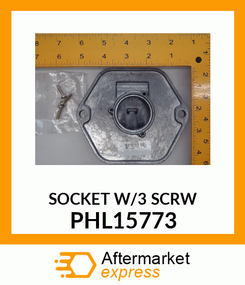 SOCKET W/3 SCRW PHL15773