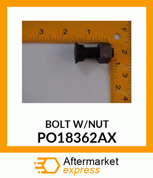 BOLT W/NUT PO18362AX