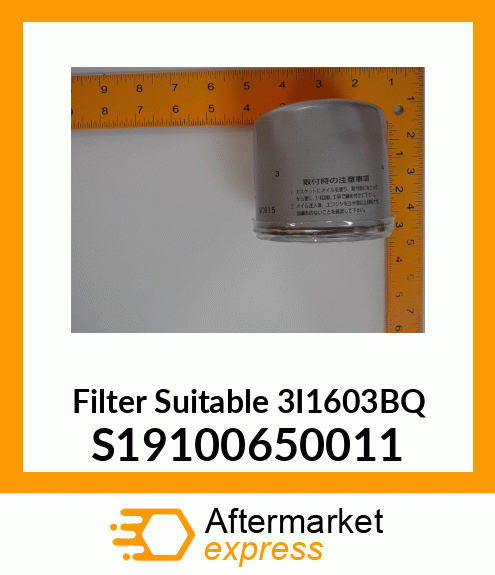 Filter Suitable 3I1603BQ S19100650011