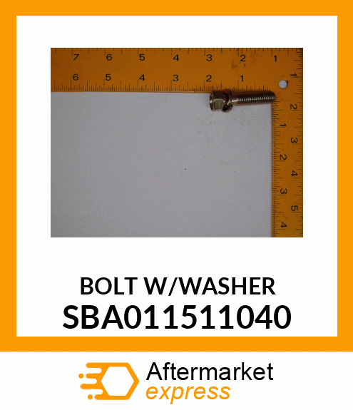 BOLT W/WASHER SBA011511040