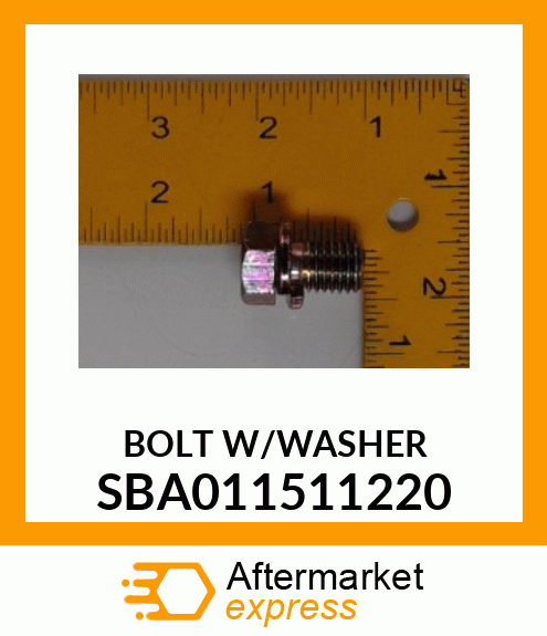 BOLT W/WASHER SBA011511220