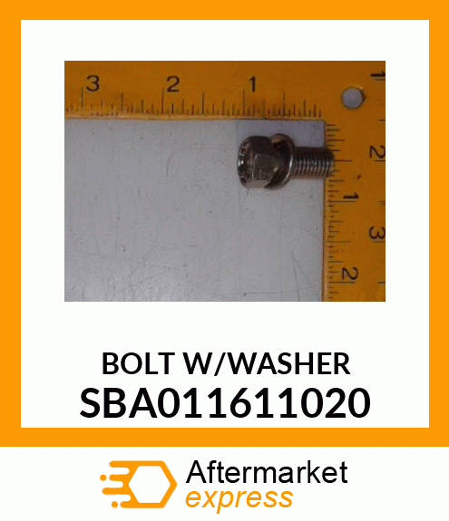 BOLT W/WASHER SBA011611020