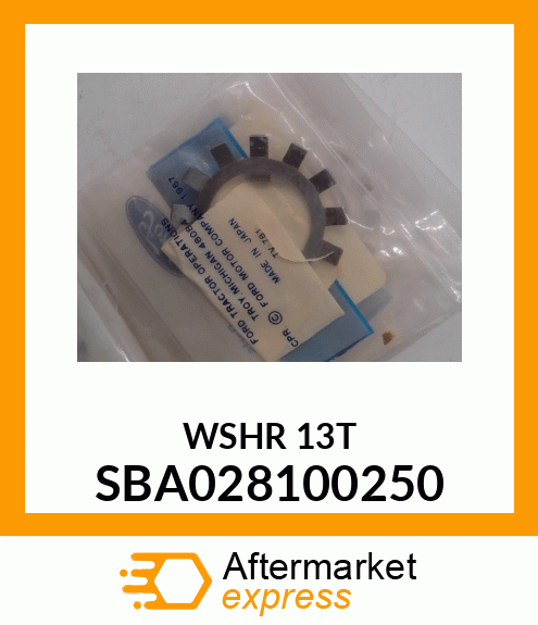 WSHR 13T SBA028100250