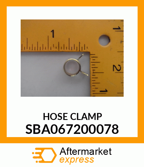 HOSE CLAMP SBA067200078