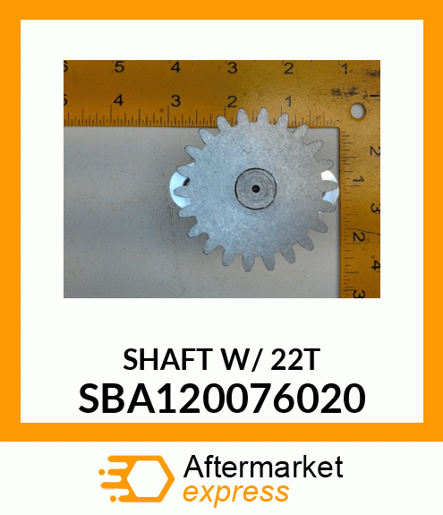 SHAFT W/ 22T SBA120076020