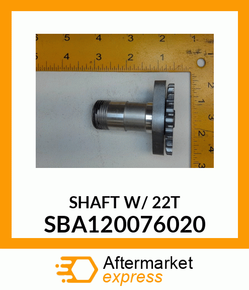 SHAFT W/ 22T SBA120076020