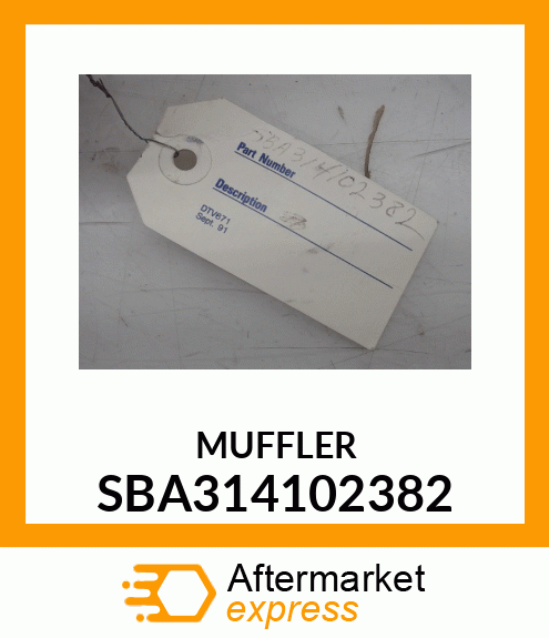 MUFFLER SBA314102382
