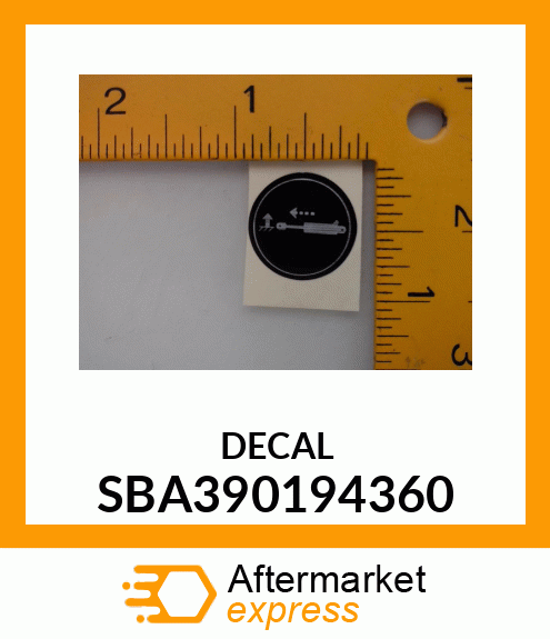 DECAL SBA390194360