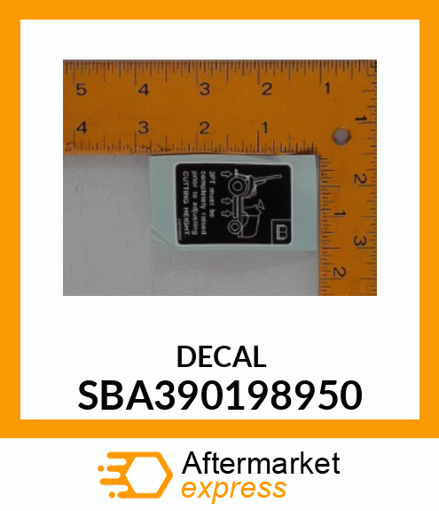 DECAL SBA390198950