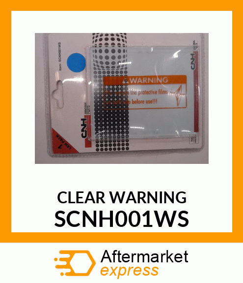 CLEAR WARNING SCNH001WS