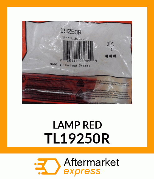 LAMP RED TL19250R