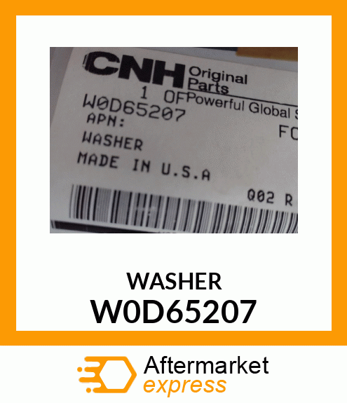 WASHER W0D65207