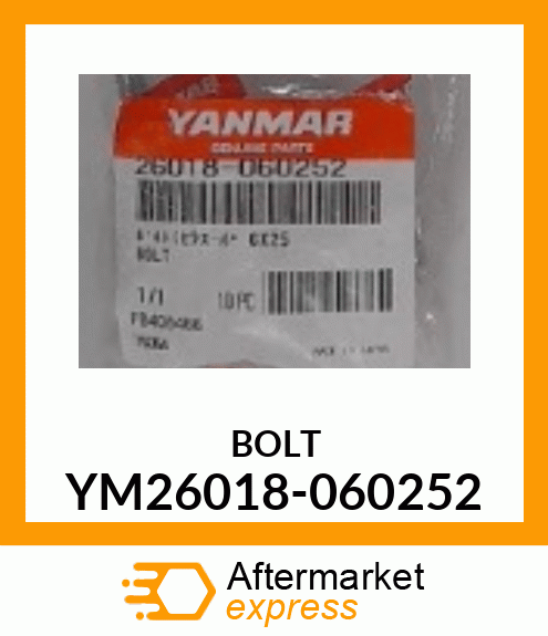 BOLT YM26018-060252