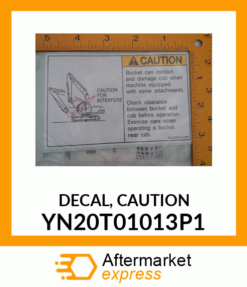 DECAL, CAUTION YN20T01013P1