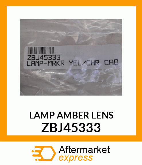 LAMP AMBER LENS ZBJ45333