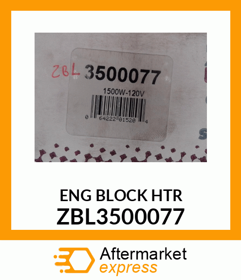 ENG BLOCK HTR ZBL3500077