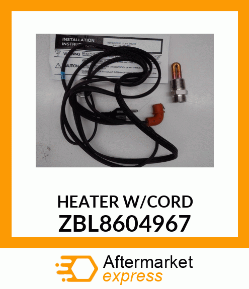 HEATER W/CORD ZBL8604967