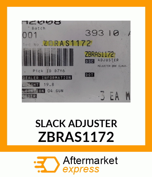 SLACK ADJUSTER ZBRAS1172