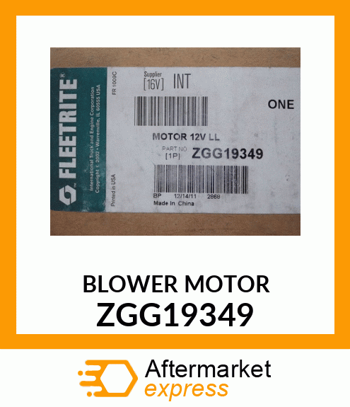 BLOWER MOTOR ZGG19349