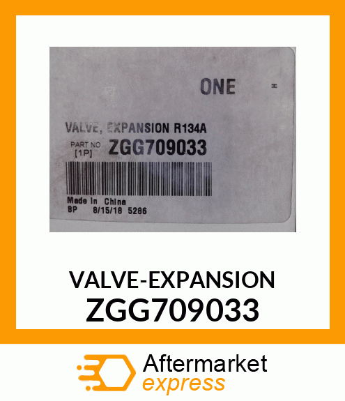 VALVE-EXPANSION ZGG709033