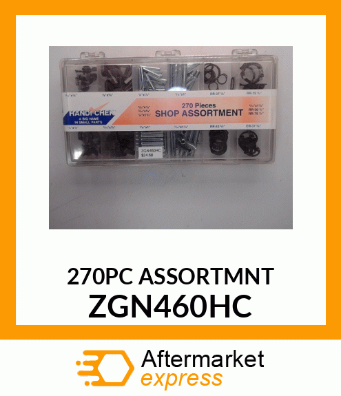 270PC ASSORTMNT ZGN460HC