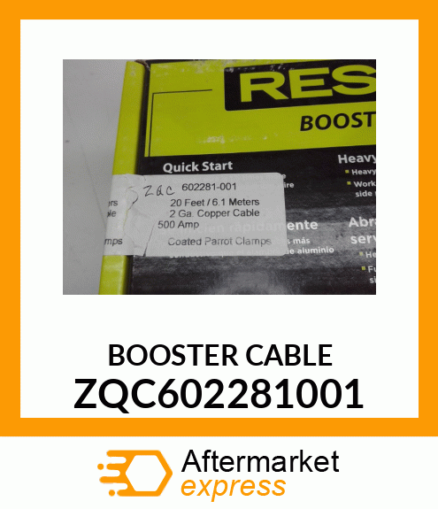 BOOSTER CABLE ZQC602281001