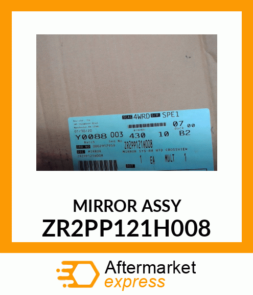 MIRROR ASSY ZR2PP121H008