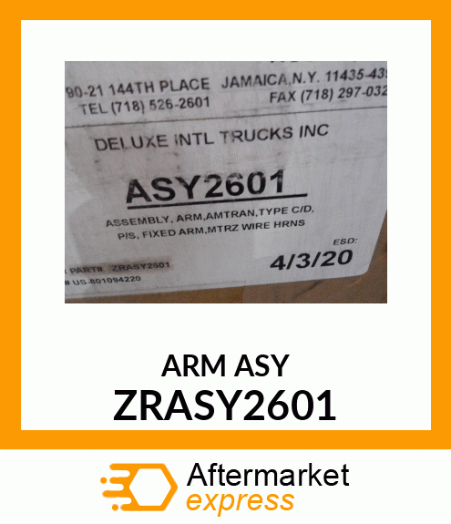 ARM ASY ZRASY2601