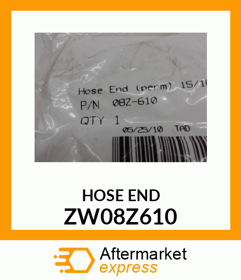 HOSE END ZW08Z610