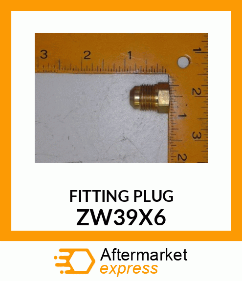 FITTING PLUG ZW39X6