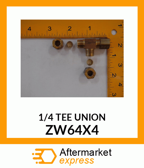 1/4 TEE UNION ZW64X4