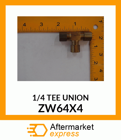 1/4 TEE UNION ZW64X4