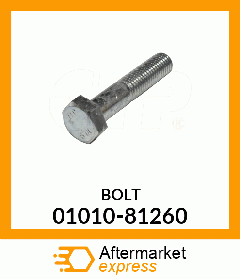 Spare part 01010-81260 + BOLT