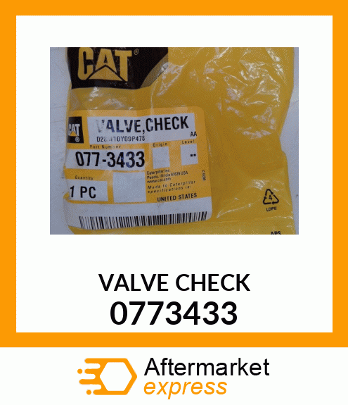 VALVE CHECK 0773433