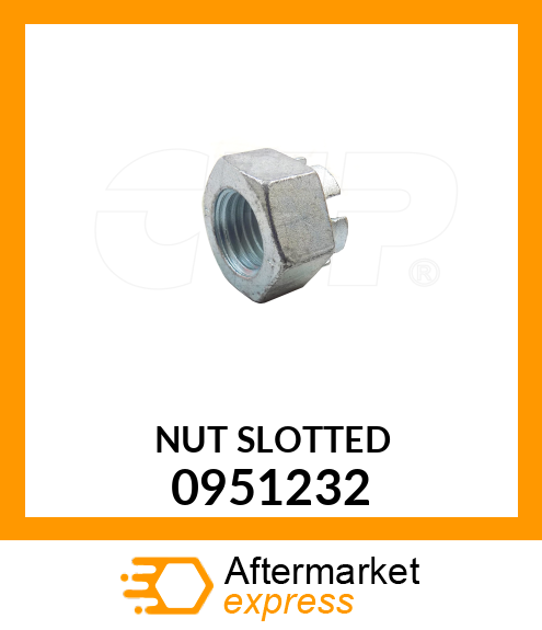 NUT,SLOTTED 0951232