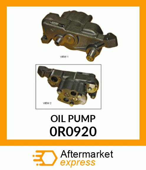 OIL PUMP 0R0920