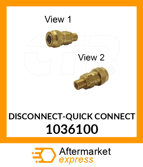 DISCONNECT-QUICK CONNECT 1036100