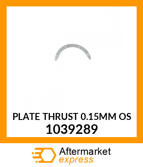 PLATE THRUST 0.15MM OS 1039289