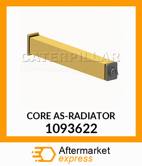 1093622 - CORE AS-RADIATOR fits Caterpillar | Price: $491.69