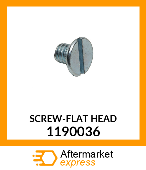SCREW-FLAT HEAD 1190036